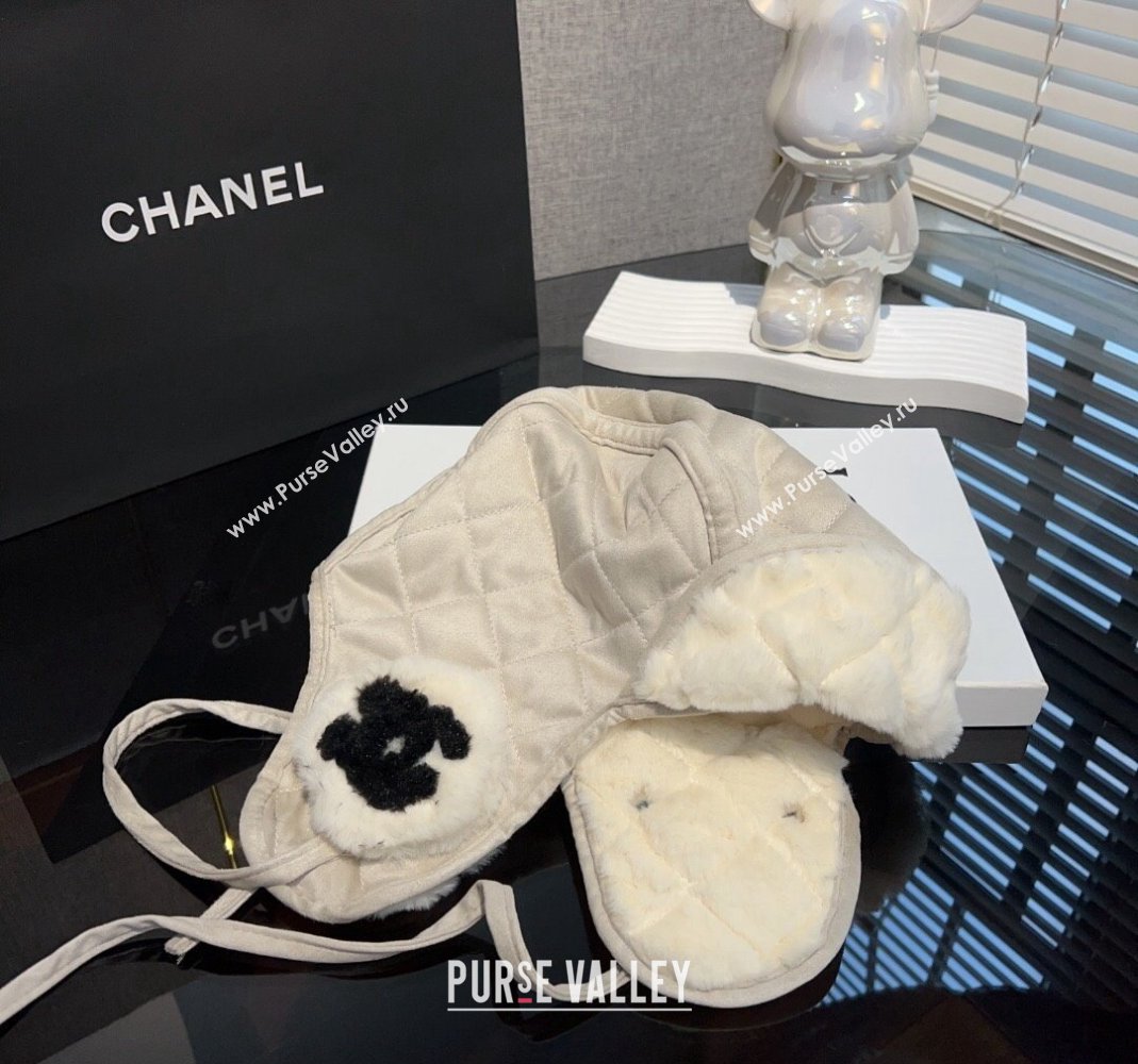 Chanel Wool Chapka Hat Light Grey 2023 1206 (MAO-231206048)