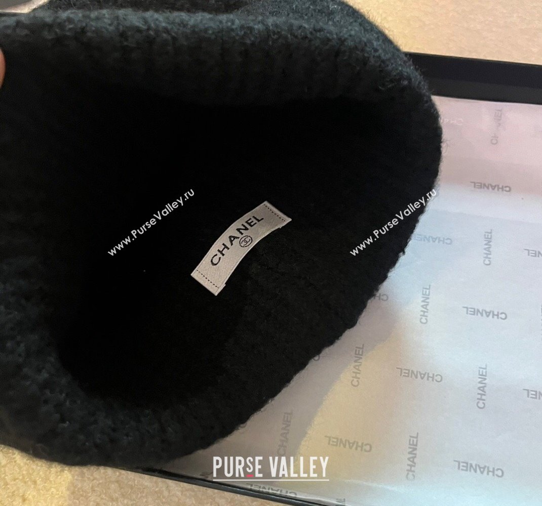 Chanel Knit Hat Black 2023 CH120601 (XMN-231206001)