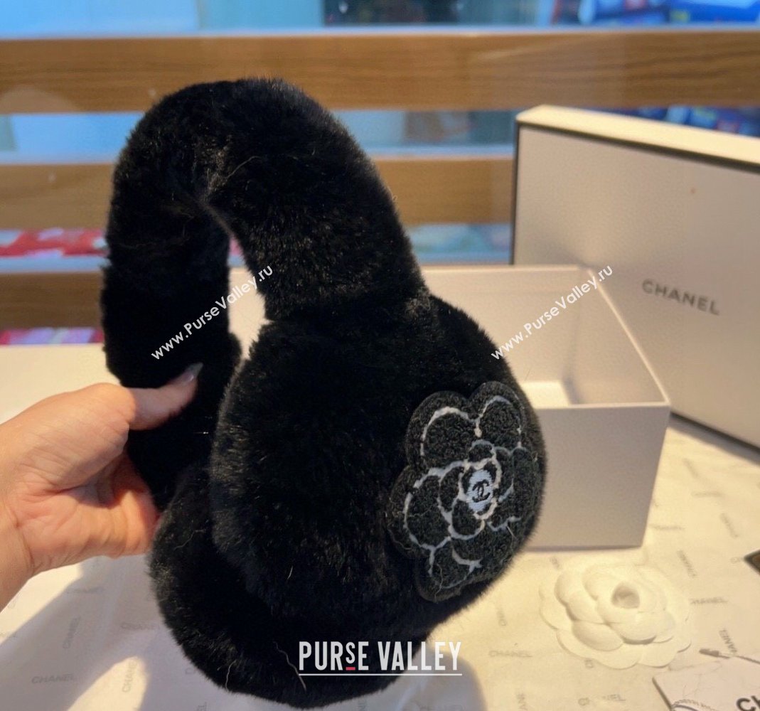 Chanel Snow Earmuff Winter Warm Black 2023 (XMN-231206009)