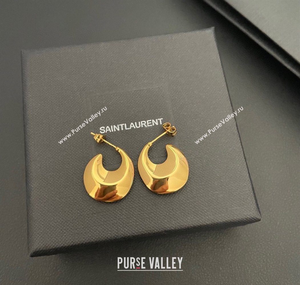 Saint Laurent Gold-Tone Earrings 2025 0618 (YF-250618070)