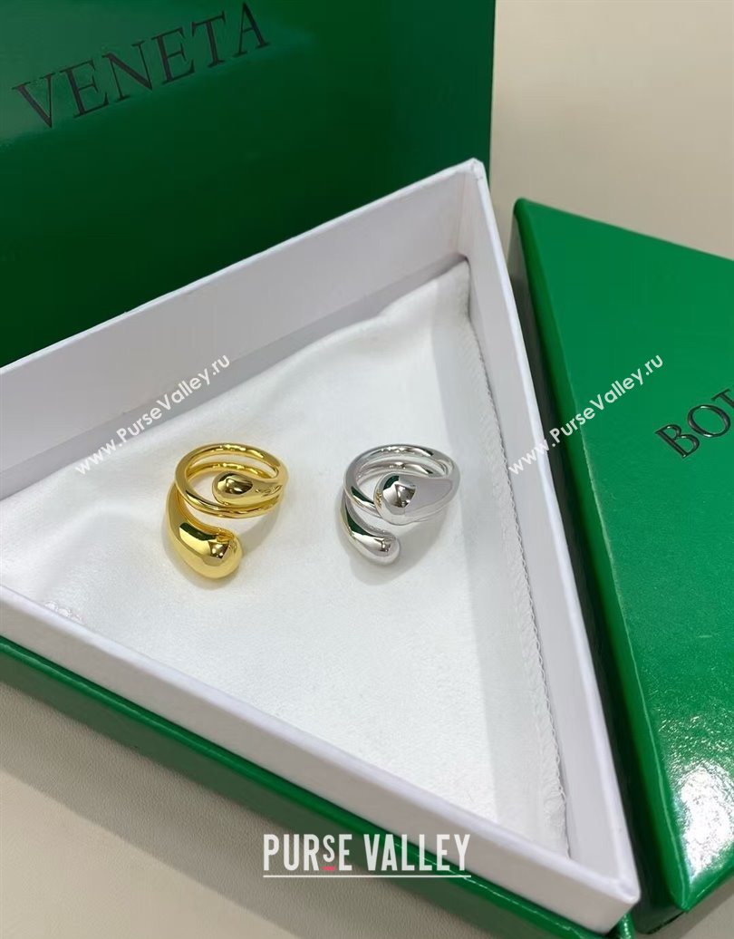 Bottega Veneta Drop Wrap Ring Gold 2025 0618 (YF-250618080)