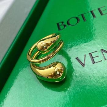 Bottega Veneta Drop Wrap Ring Gold 2025 0618 (YF-250618080)
