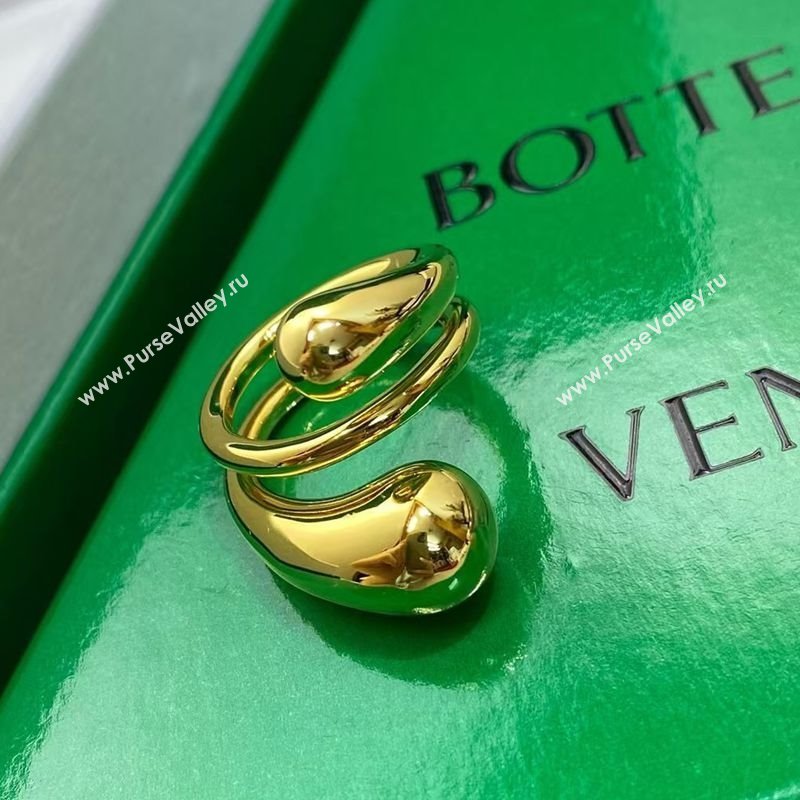Bottega Veneta Drop Wrap Ring Gold 2025 0618 (YF-250618080)
