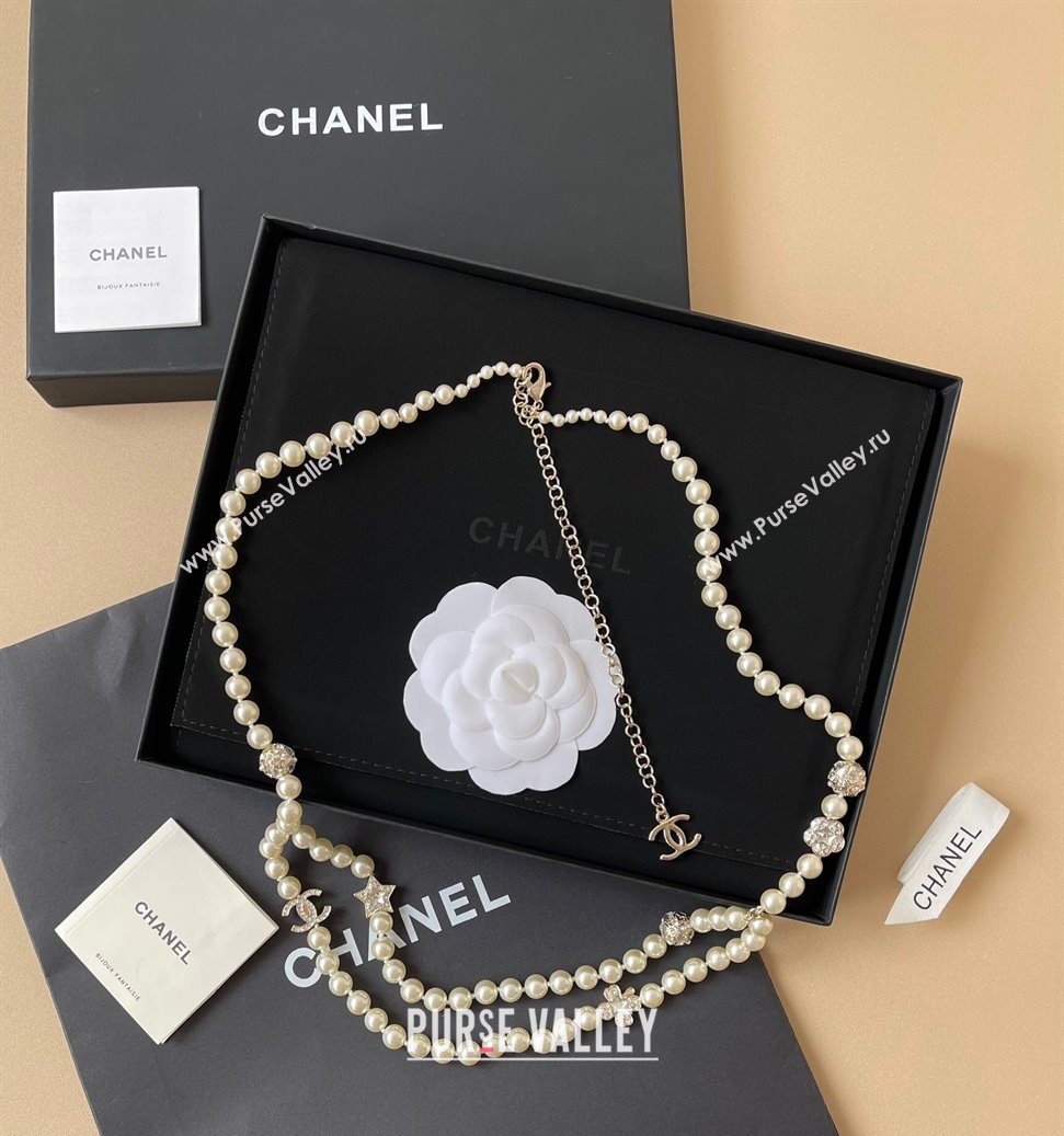 Chanel Pearls Chain Belt with Star 2025 0618 (YF-250618096)