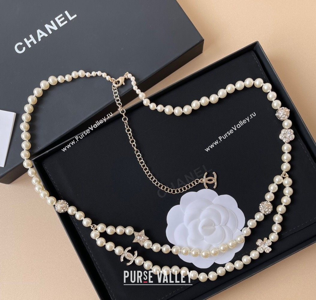 Chanel Pearls Chain Belt with Star 2025 0618 (YF-250618096)