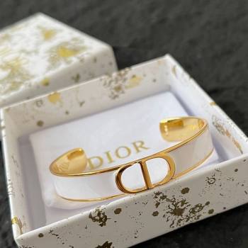 Dior 30 Montaigne CD Open Bracelet White 2025 (YF-250618103)