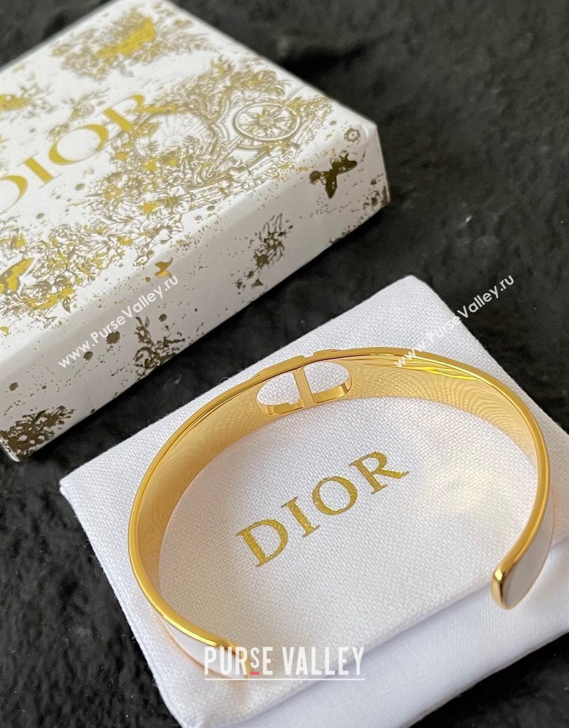 Dior 30 Montaigne CD Open Bracelet White 2025 (YF-250618103)