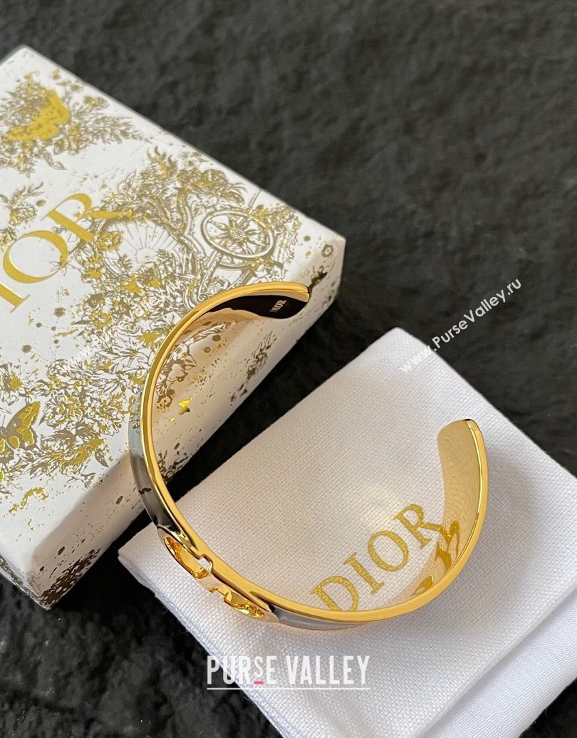 Dior 30 Montaigne CD Open Bracelet Black 2025 (YF-250618104)
