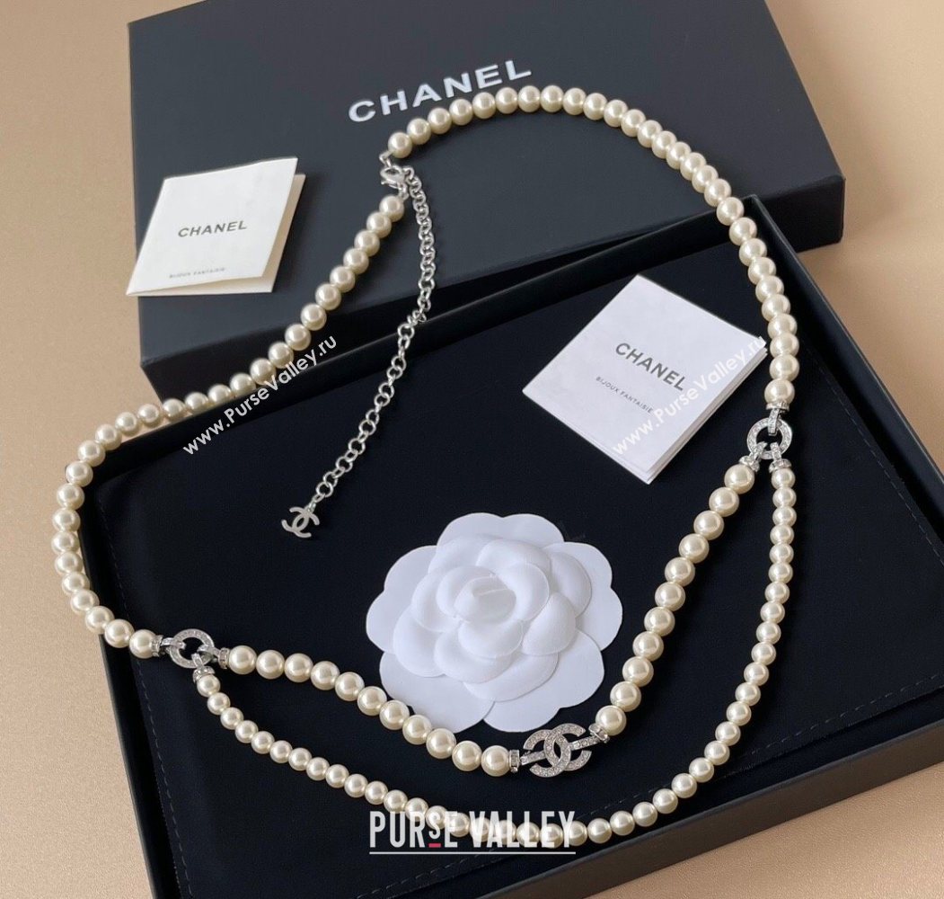 Chanel Pearls Chain Belt with Strass CC 2025 0618 (YF-250618066)