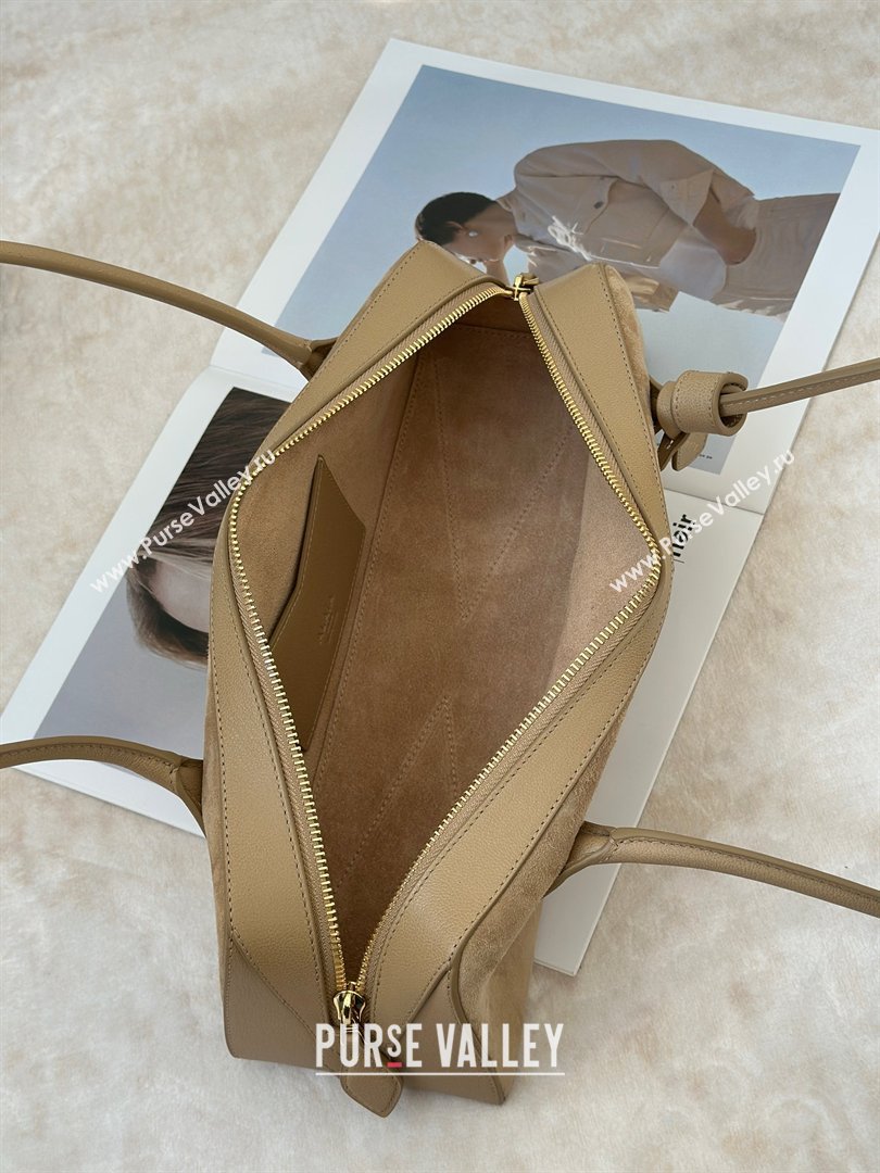 Alaia Le Tecket Medium Long Shoulder bag in Suede Beige 2026 8815M (CL-260409123)