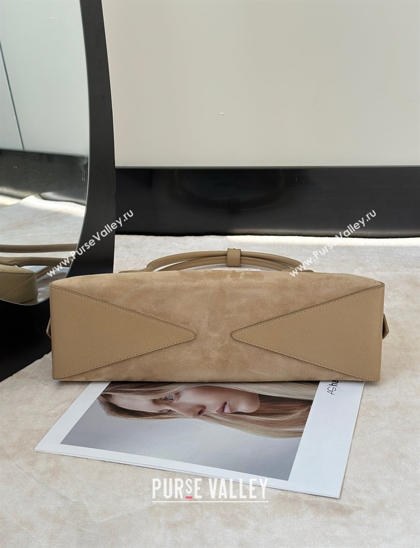 Alaia Le Tecket Medium Long Shoulder bag in Suede Beige 2026 8815M (CL-260409123)