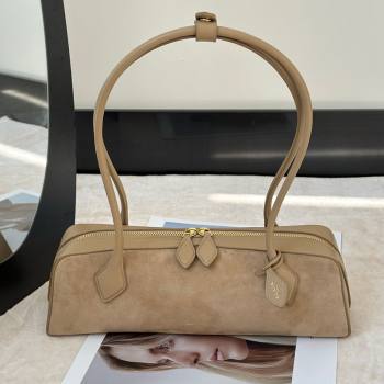 Alaia Le Tecket Medium Long Shoulder bag in Suede Beige 2026 8815M (CL-260409123)