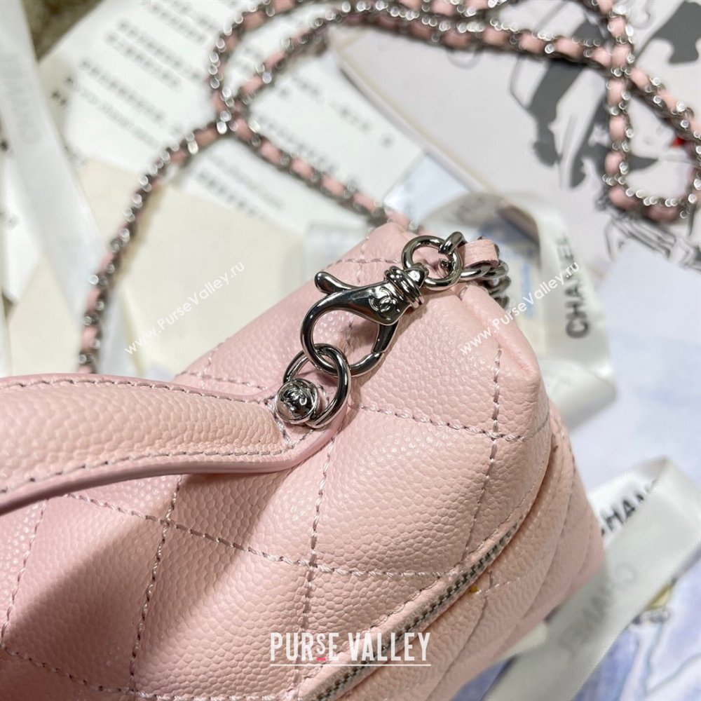 Chanel Shiny Grained Calfskin Vanity with Chain and Star Light Pink 2025 AP4854 (yezi-250813043)