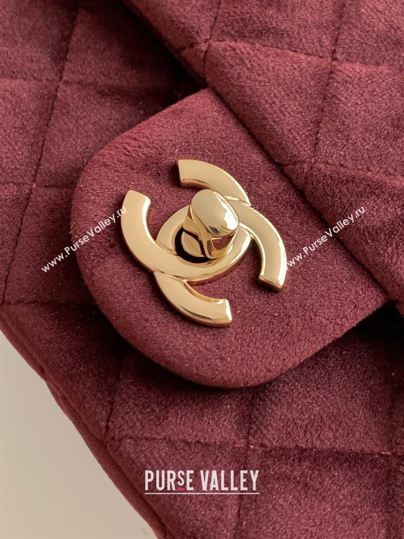 Chanel Velvet Mini Square Flap Bag with Strass Ball Dark Brown 2025 AS1786 (yezi-251010058)