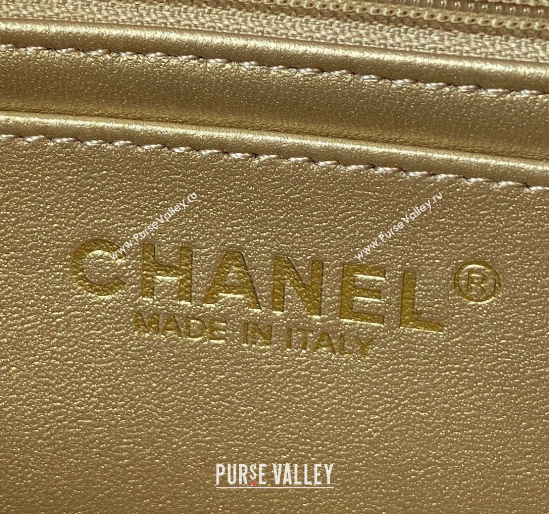 Chanel Lambskin Small Flap Bag with Gold-Tone Metal Ball AS1787 Pale Pink 2024 (yezi-240517117)