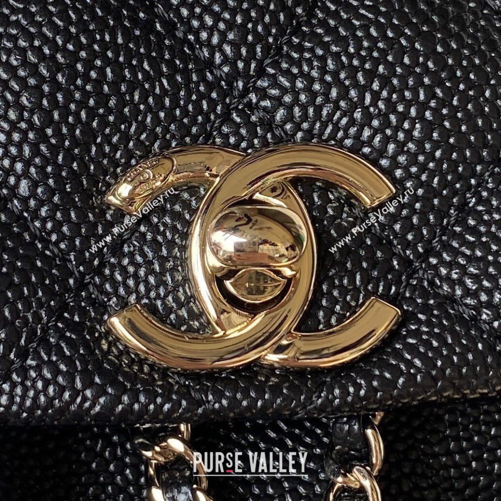 Chanel Grained Calfskin Small Backpack Bag AS3787 Black 2025 (yezi-250111075)