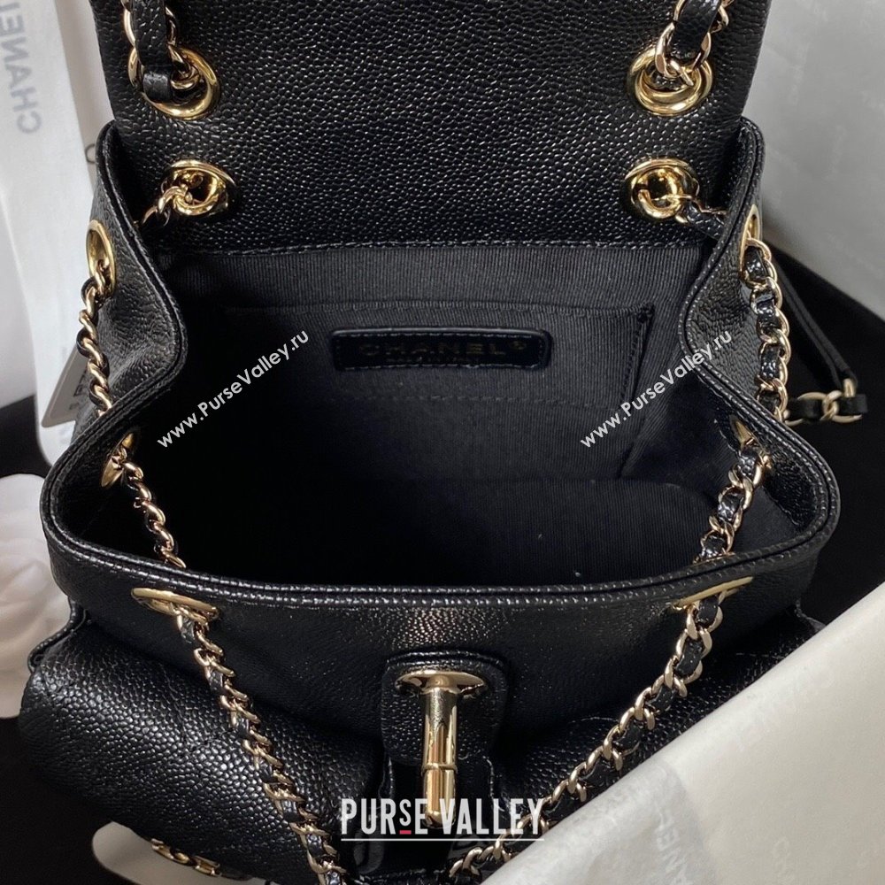 Chanel Grained Calfskin Small Backpack Bag AS3787 Black 2025 (yezi-250111075)