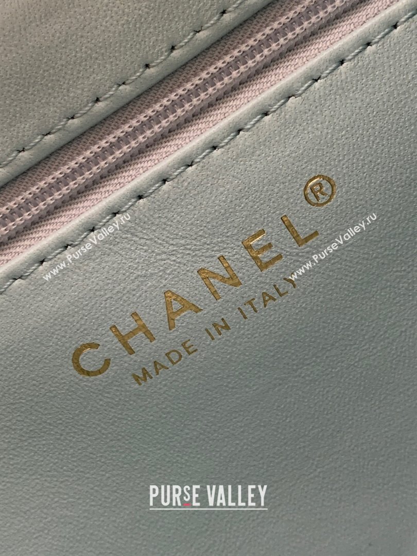 Chanel Velvet Mini Kelly Shopping Bag AS4416 Light Blue 2025 1010 (yezi-251010105)