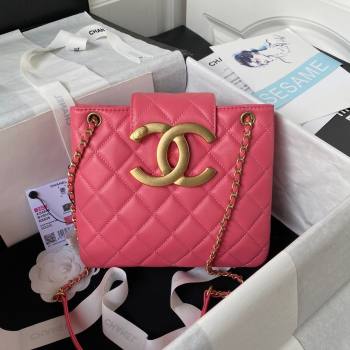 Chanel Bucket Lambskin Bag AS4596 Pink 2023 (yezi-231127031)