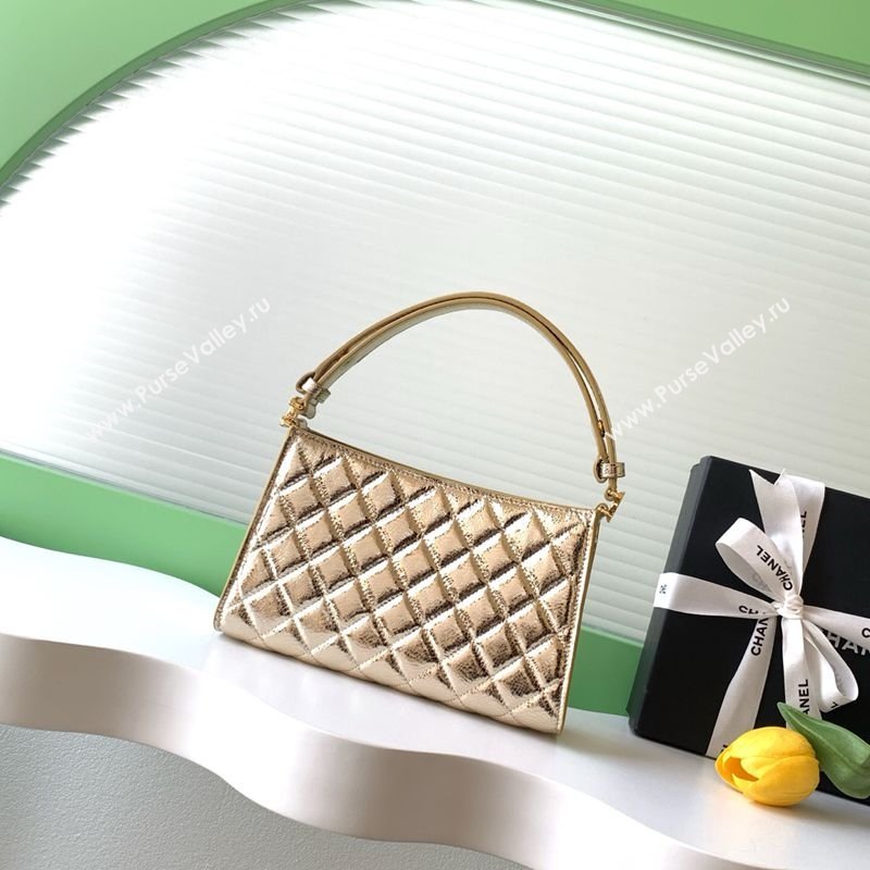 Chanel Lambskin Leather Hobo Bag Gold 2026 AS6045 (yezi-260204022)