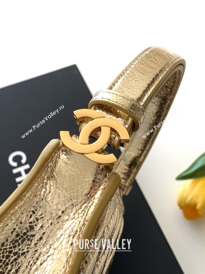 Chanel Lambskin Leather Hobo Bag Gold 2026 AS6045 (yezi-260204022)