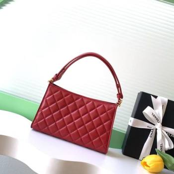 Chanel Lambskin Leather Hobo Bag Red 2026 AS6045 (yezi-260204021)