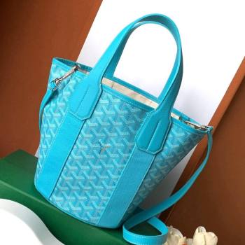 Goyard Belharra Tote bag Turquoise Blue 2024 8111 (ZHANG-240221011)