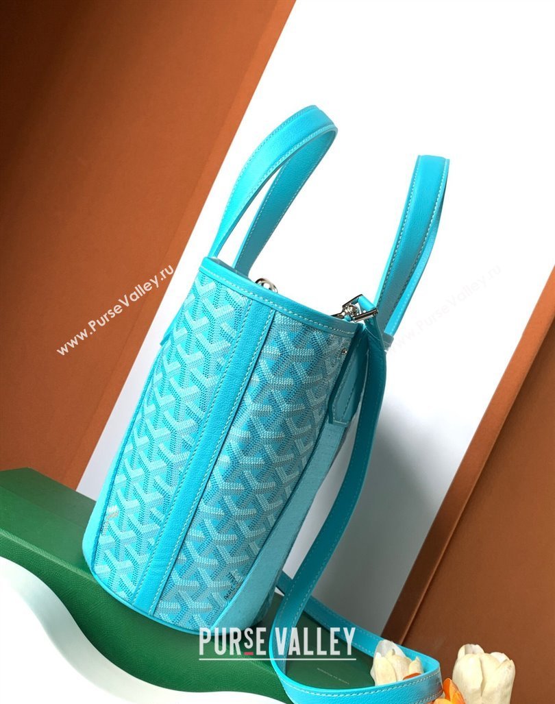 Goyard Belharra Tote bag Turquoise Blue 2024 8111 (ZHANG-240221011)