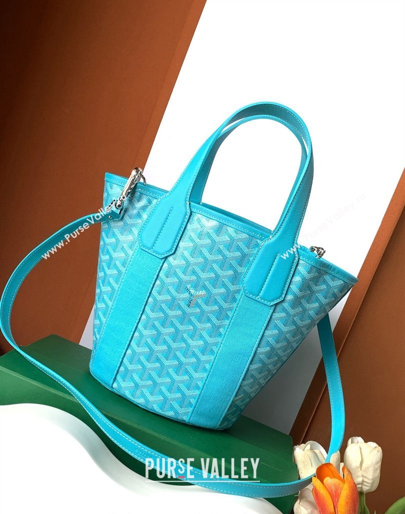 Goyard Belharra Tote bag Turquoise Blue 2024 8111 (ZHANG-240221011)