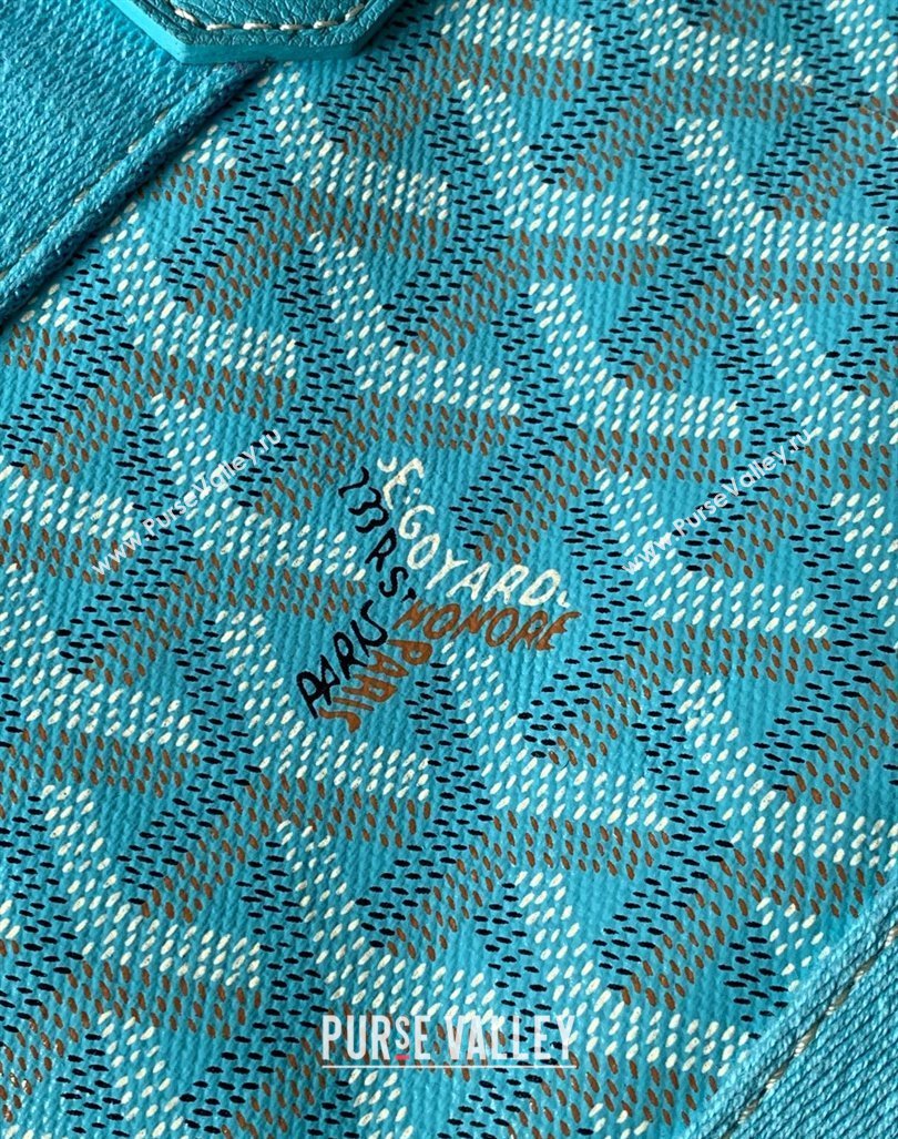 Goyard Belharra Tote bag Turquoise Blue 2024 8111 (ZHANG-240221011)