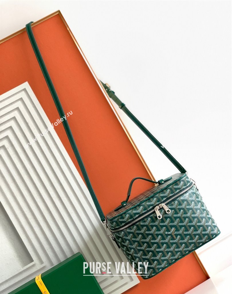 Goyard Muse Vanity Case Green 2024 8037 (ZHANG-240221014)