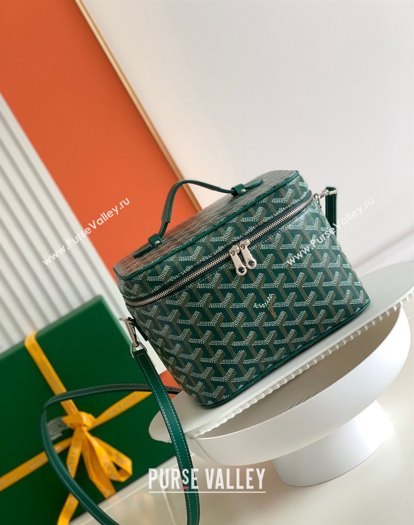 Goyard Muse Vanity Case Green 2024 8037 (ZHANG-240221014)