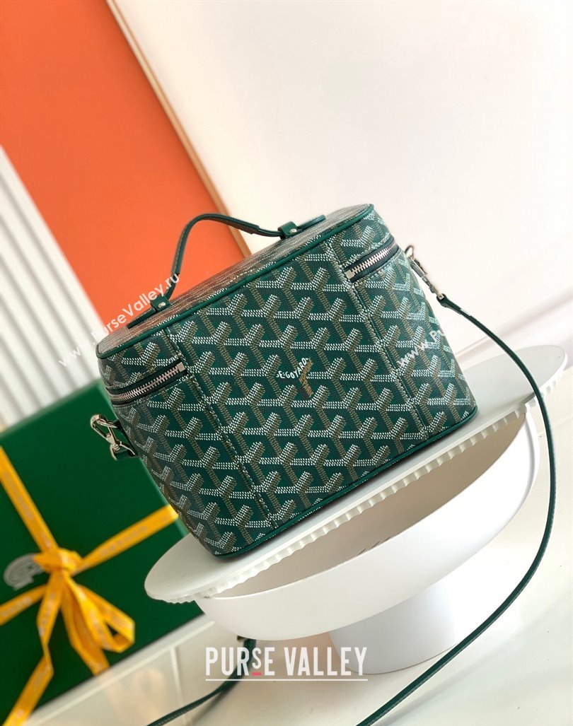 Goyard Muse Vanity Case Green 2024 8037 (ZHANG-240221014)