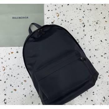 Balenciaga Explorer Fabric Backpack Bag with Signature Black/Silver 2024 (JM-240221006)