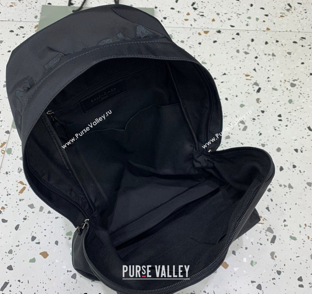 Balenciaga Explorer Fabric Backpack Bag with Signature Black/Silver 2025 (JM-251120150)