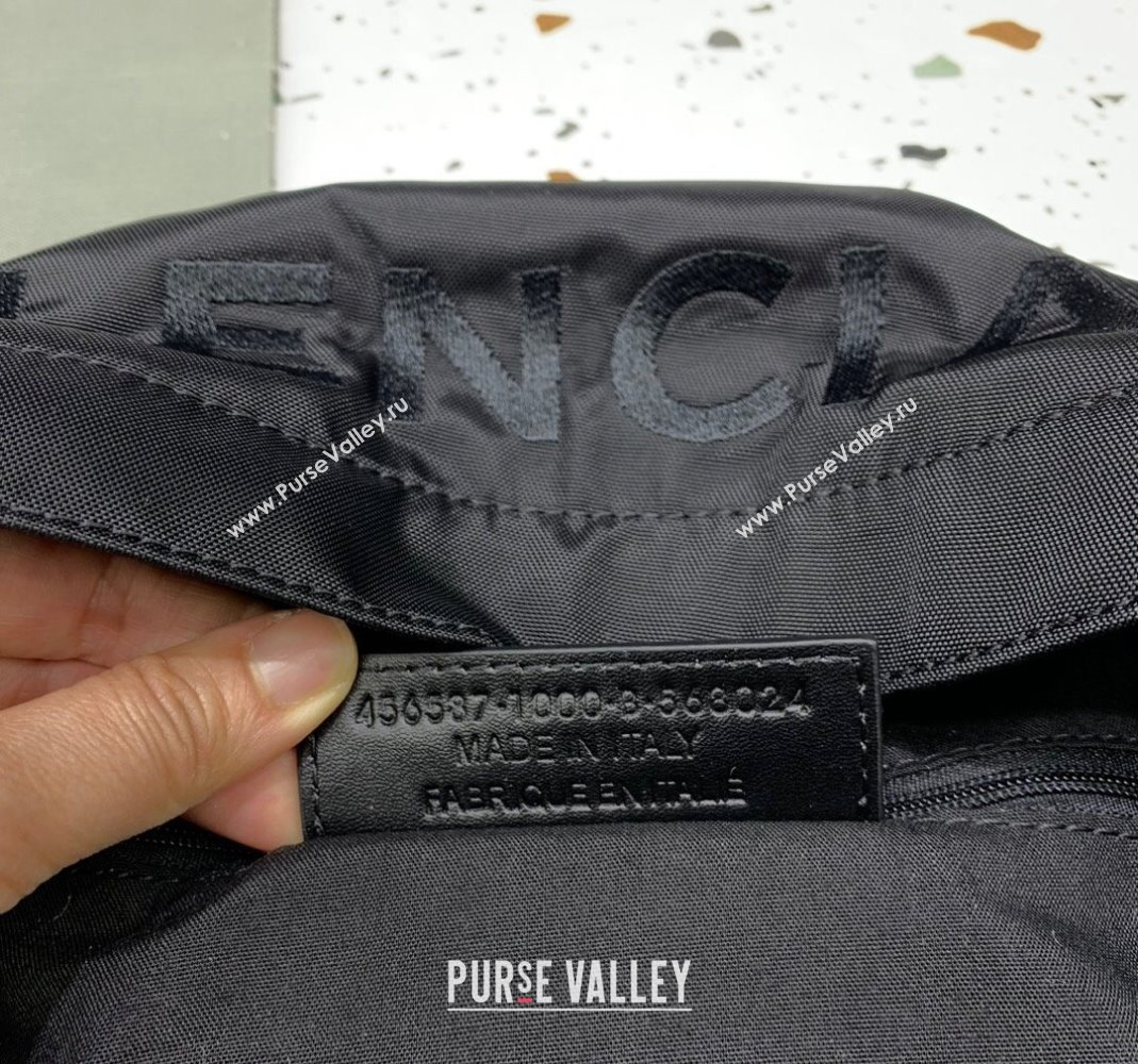 Balenciaga Explorer Fabric Backpack Bag with Signature Black/Silver 2024 (JM-240221006)