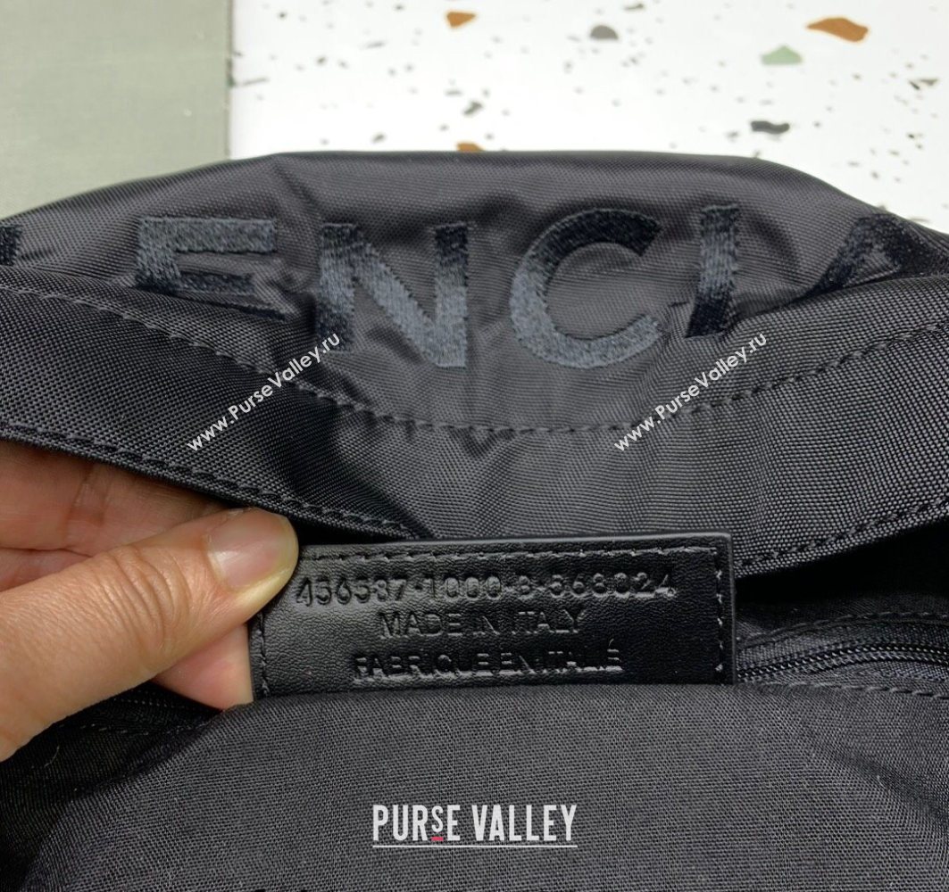 Balenciaga Explorer Fabric Backpack Bag with Signature Black/Silver 2025 (JM-251120150)