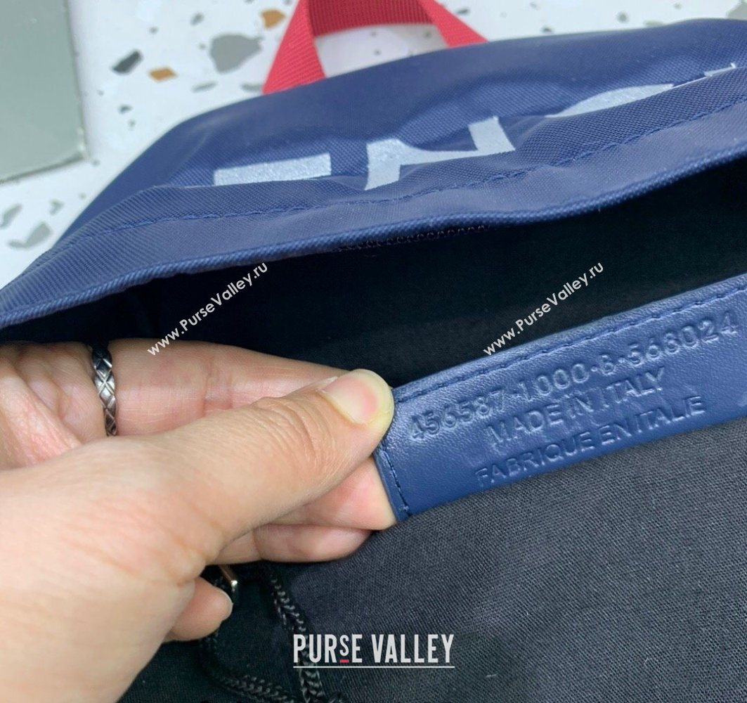 Balenciaga Explorer Fabric Backpack Bag with Signature Navy Blue 2025 (JM-251120151)