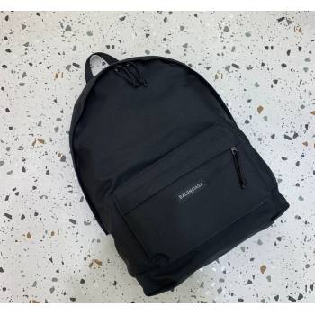 Balenciaga Explorer Fabric Backpack Bag with Logo Patch Black 2024 (JM-240221008)