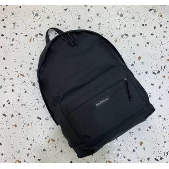 Balenciaga Explorer Fabric Backpack Bag with Logo Patch Black 2025 (JM-251120152)