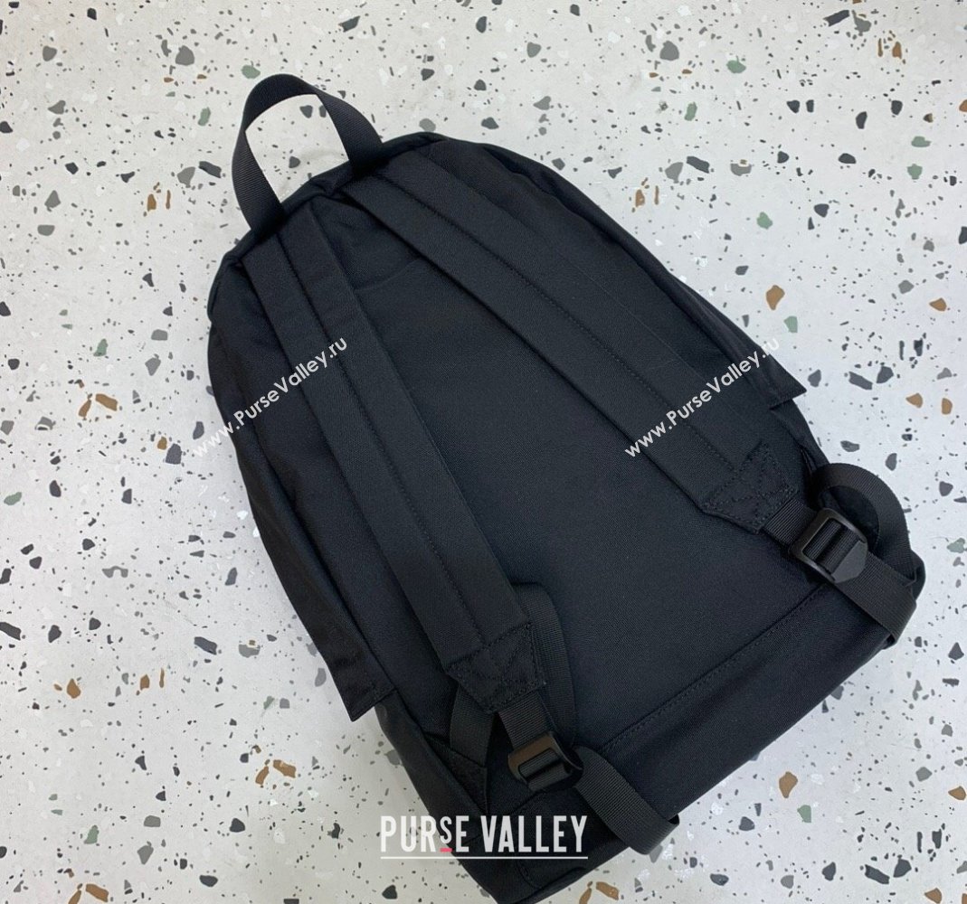 Balenciaga Explorer Fabric Backpack Bag with Logo Patch Black 2024 (JM-240221008)