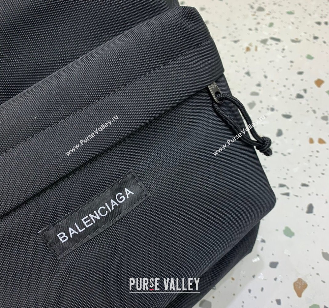 Balenciaga Explorer Fabric Backpack Bag with Logo Patch Black 2024 (JM-240221008)