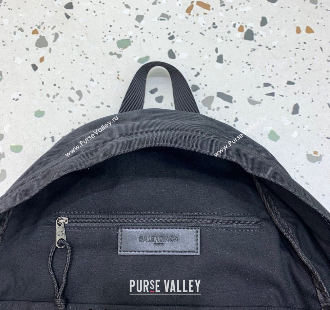 Balenciaga Explorer Fabric Backpack Bag with Logo Patch Black 2025 (JM-251120152)