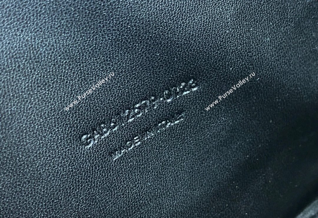 Saint Laurent Lou Mini Bag in Grained Leather with Tassel 612579 Blue 2023 (YY-240221057)