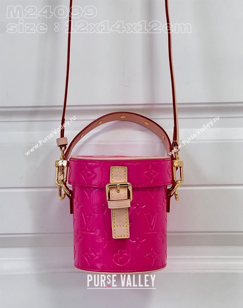 Louis Vuitton Astor Mini Bag in Monogram Vernis Leather M24102 Neon Pink 2024 New LV Remix (KI-240221061)