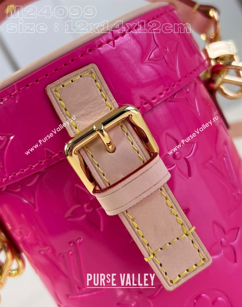 Louis Vuitton Astor Mini Bag in Monogram Vernis Leather M24102 Neon Pink 2024 New LV Remix (KI-240221061)