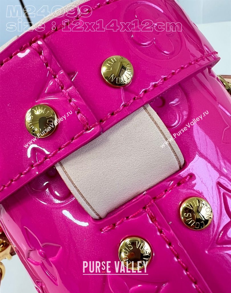 Louis Vuitton Astor Mini Bag in Monogram Vernis Leather M24102 Neon Pink 2024 New LV Remix (KI-240221061)