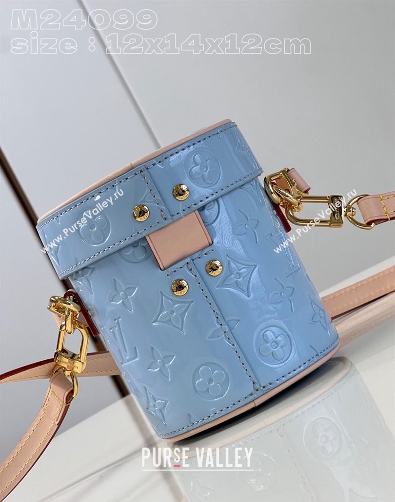 Louis Vuitton Astor Mini Bag in Monogram Vernis Leather M24099 Light Blue 2024 New LV Remix (KI-240221062)