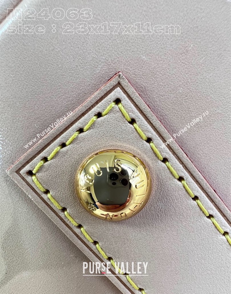 Louis Vuitton Alma BB Bag in Monogram Vernis Leather M90611 Neon Pink 2024 New LV Remix (KI-240221064)