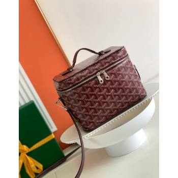 Goyard Muse Vanity Case Burgundy 2024 8037 (ZHANG-240221016)